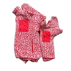 Mommy and Me Cabana By Crown And Ivy Red Cheetah Pullover Fleece Preowned